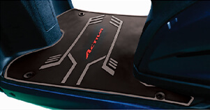 3-Step Adjustable Rear SuspensionThis special edition Activa comes with black chrome highlights, both on the front and on the logo carved on the side panels, projecting the premium essence of the scooter.