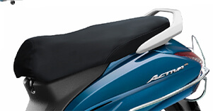 3-Step Adjustable Rear SuspensionThis special edition Activa comes with black chrome highlights, both on the front and on the logo carved on the side panels, projecting the premium essence of the scooter.