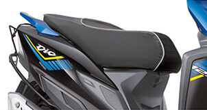 3-Step Adjustable Rear SuspensionThis special edition Activa comes with black chrome highlights, both on the front and on the logo carved on the side panels, projecting the premium essence of the scooter.