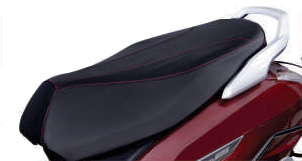 3-Step Adjustable Rear SuspensionThis special edition Activa comes with black chrome highlights, both on the front and on the logo carved on the side panels, projecting the premium essence of the scooter.