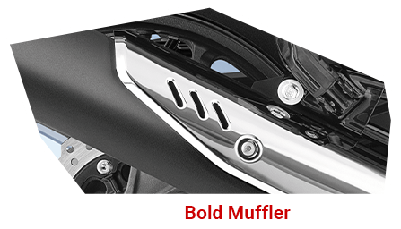 3-Step Adjustable Rear SuspensionThis special edition Activa comes with black chrome highlights, both on the front and on the logo carved on the side panels, projecting the premium essence of the scooter.