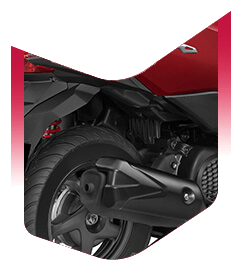 3-Step Adjustable Rear SuspensionThis special edition Activa comes with black chrome highlights, both on the front and on the logo carved on the side panels, projecting the premium essence of the scooter.