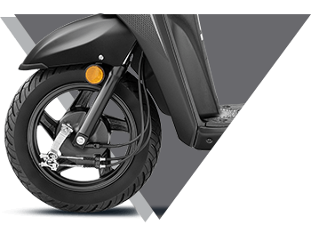 3-Step Adjustable Rear SuspensionThis special edition Activa comes with black chrome highlights, both on the front and on the logo carved on the side panels, projecting the premium essence of the scooter.