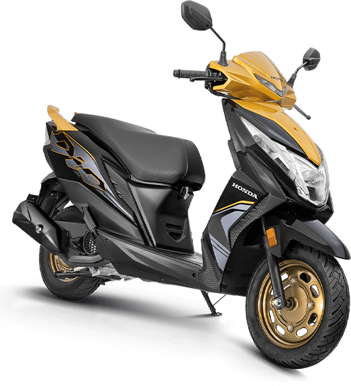 3-Step Adjustable Rear SuspensionThis special edition Activa comes with black chrome highlights, both on the front and on the logo carved on the side panels, projecting the premium essence of the scooter.